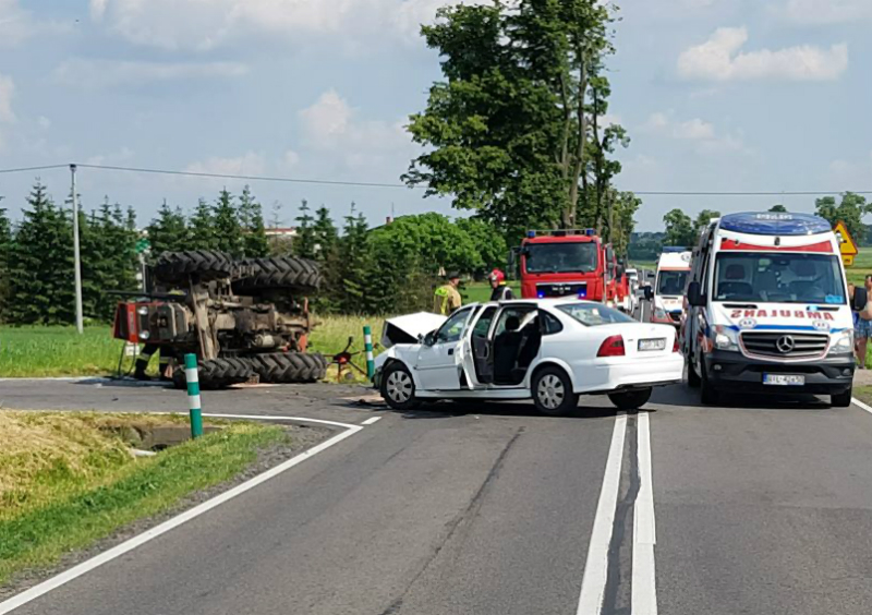 Wypadek drogowy - gmina Iława