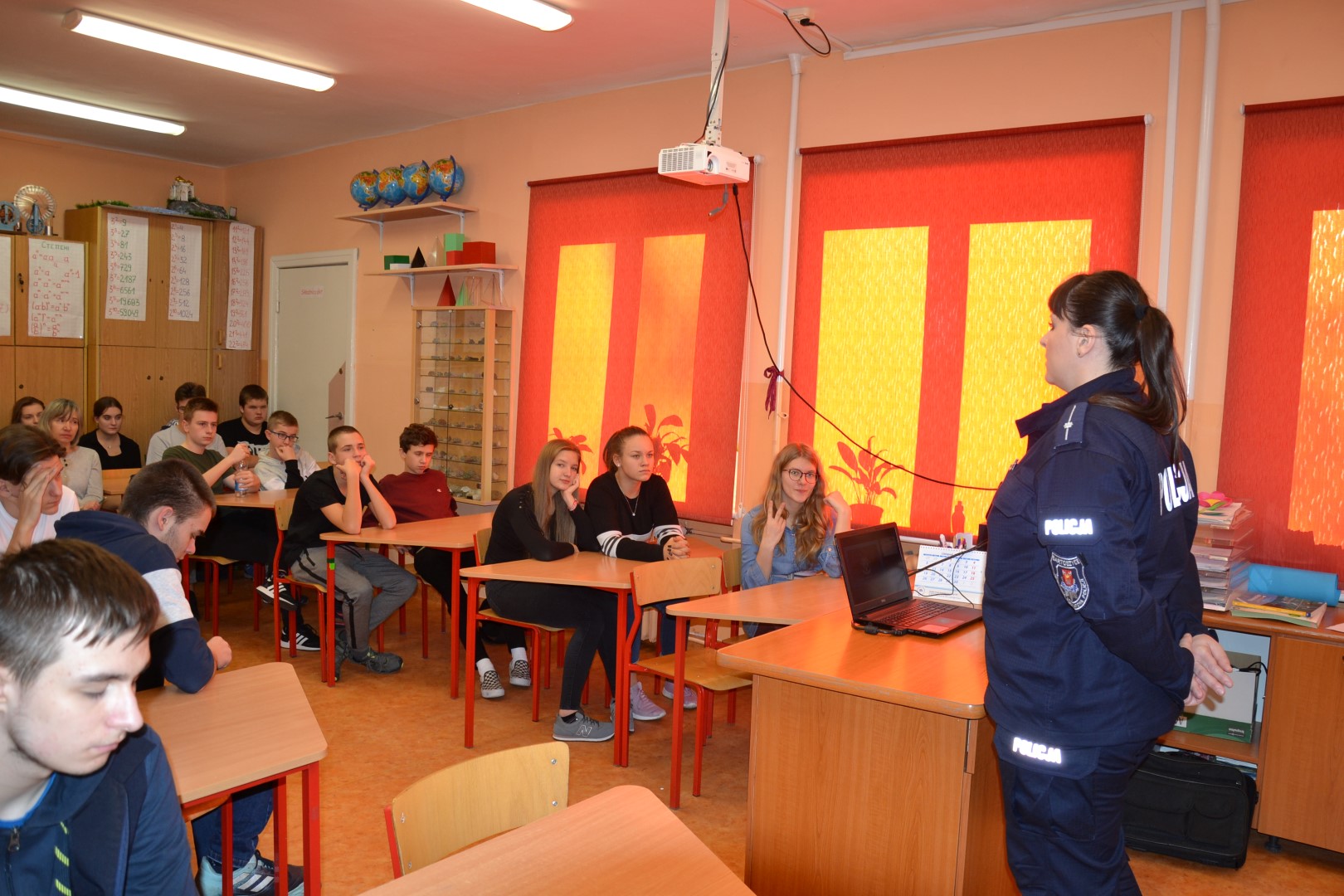 Spotkanie z policjantką w Bartoszycach