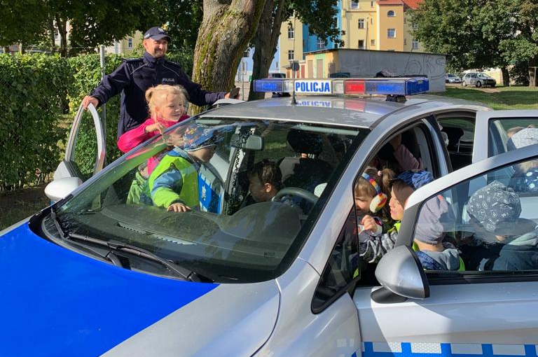 Spotkanie policjantów z dziećmi z Ostródy