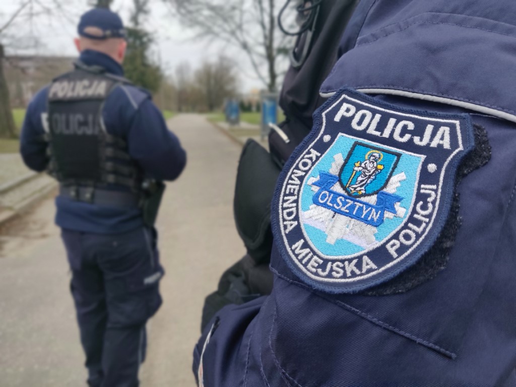 Policyjny patrol w Olsztynie