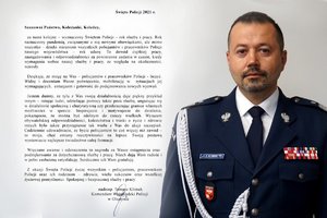 Życzenia Komendanta Wojewódzkiego Policji w Olsztynie z okazji Święta Policji