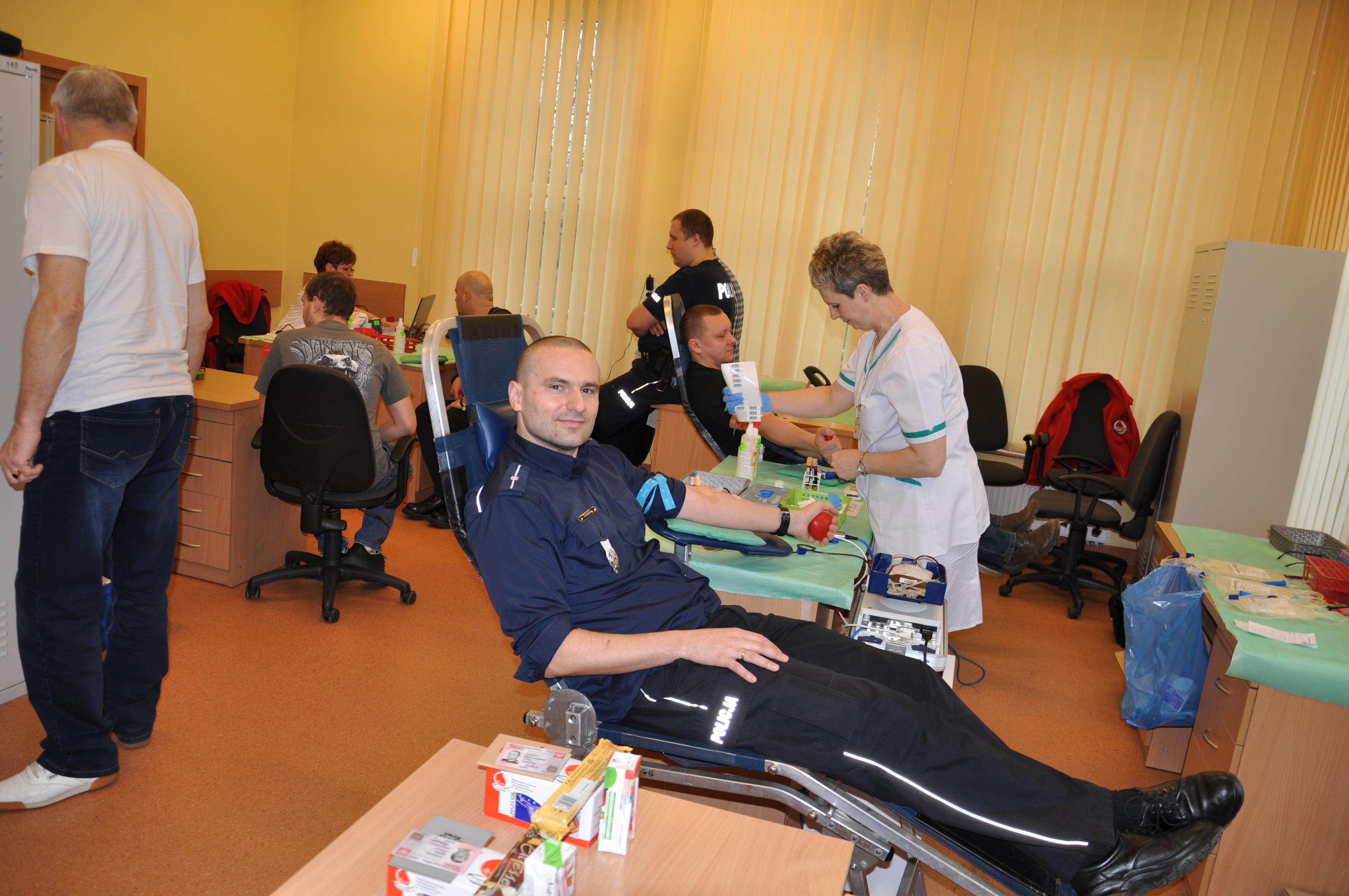 Akcja honorowego krwiodawstwa w KPP w Braniewie