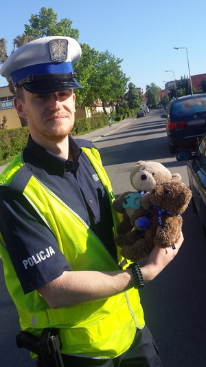 Spotkanie policjanta z uczniami