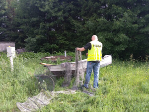 Zabezpieczony sprzęt kłusowników