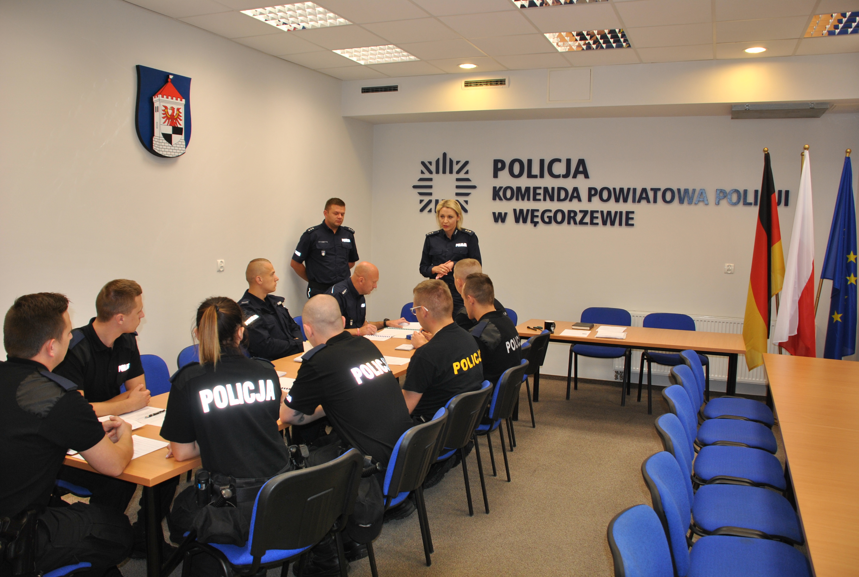Policjanci w Węgorzewie