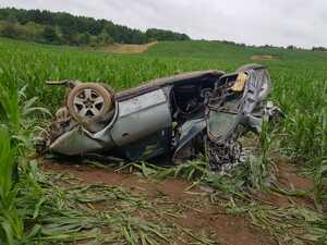 Miejsce zdarzenia drogowego w powiecie ełckim