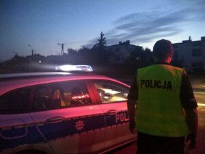 Policjant podczas służby