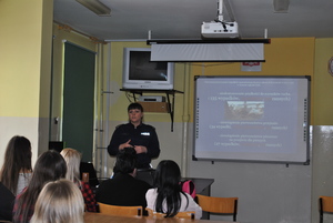 Spotkanie z uczniami szkoły w Górowie Iławeckim