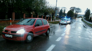 Miejsce zdarzenia drogowego w powiecie iławskim