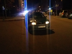 Miejsce zdarzenia drogowego w powiecie bartoszyckim