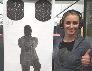 Ustrzelone 130 pkt podczas strzelania z 25 m w 90 sekund