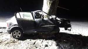 Miejsce zdarzenia drogowego w powiecie nidzickim