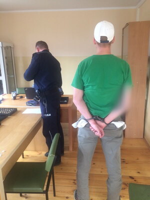 Zatrzymany mężczyzna