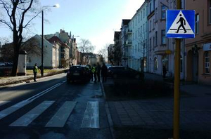 Przejście dla pieszych, na którym doszło do potrącenia