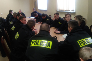 Kursanci w KPP w Ostródzie