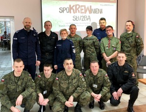 uczestnicy zbiórki krwi