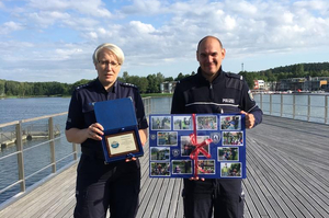 asp. sztab. Sylwia Kopeć i Denis Krause