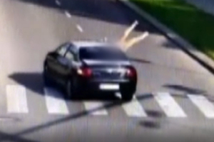 Zrzut ekranu z monitoringu z momentu potrącenia