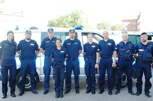 Policjanci z Niemiec podczas wizyty w Kętrzynie