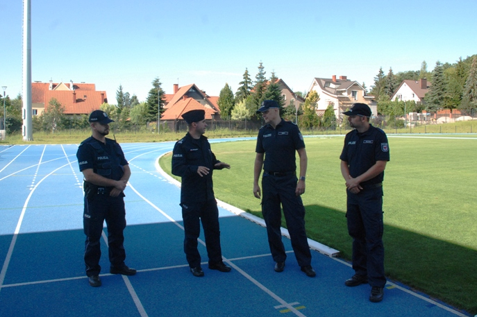 Policjanci z Niemiec podczas wizyty w Kętrzynie
