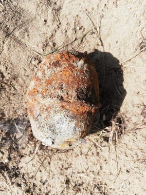 granat na plaży