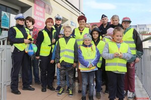 Uczestnicy akcji "Żółta cytryna o bezpieczeństwie przypomina"