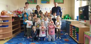 Spotkanie dzieci z policjantami z Nidzicy