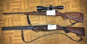 zabezpieczona bron mysliwska