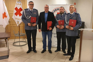 Wyróżnieni policjanci z braniewskiego klubu HDK