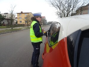 Badanie stanu trzeźwości kierowcy w Piszu