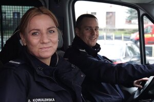 st. sierż. Adrianna Kowalewska i sierż. szt. Arkadiusz Wernerowski