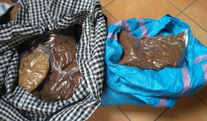 Zabezpieczony tytoń w workach