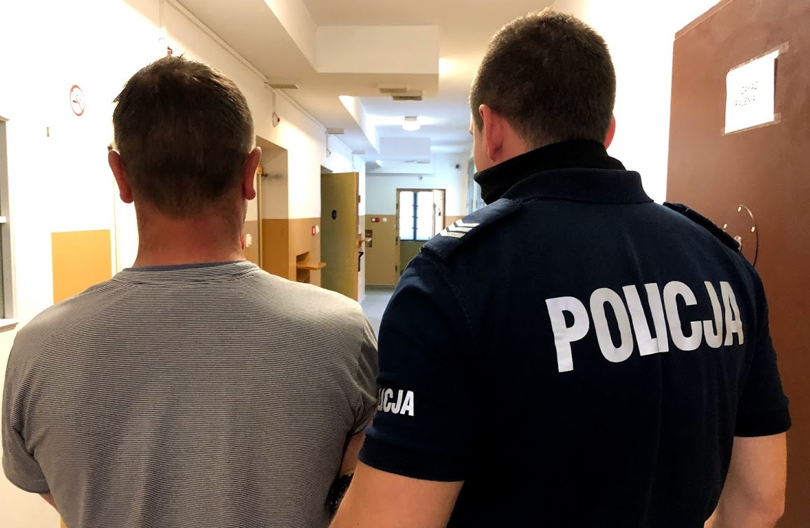 zatrzymany mężczyzna