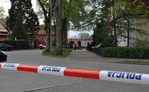 Zabezpieczenie miejsca, w którym znajdował się niewybuch