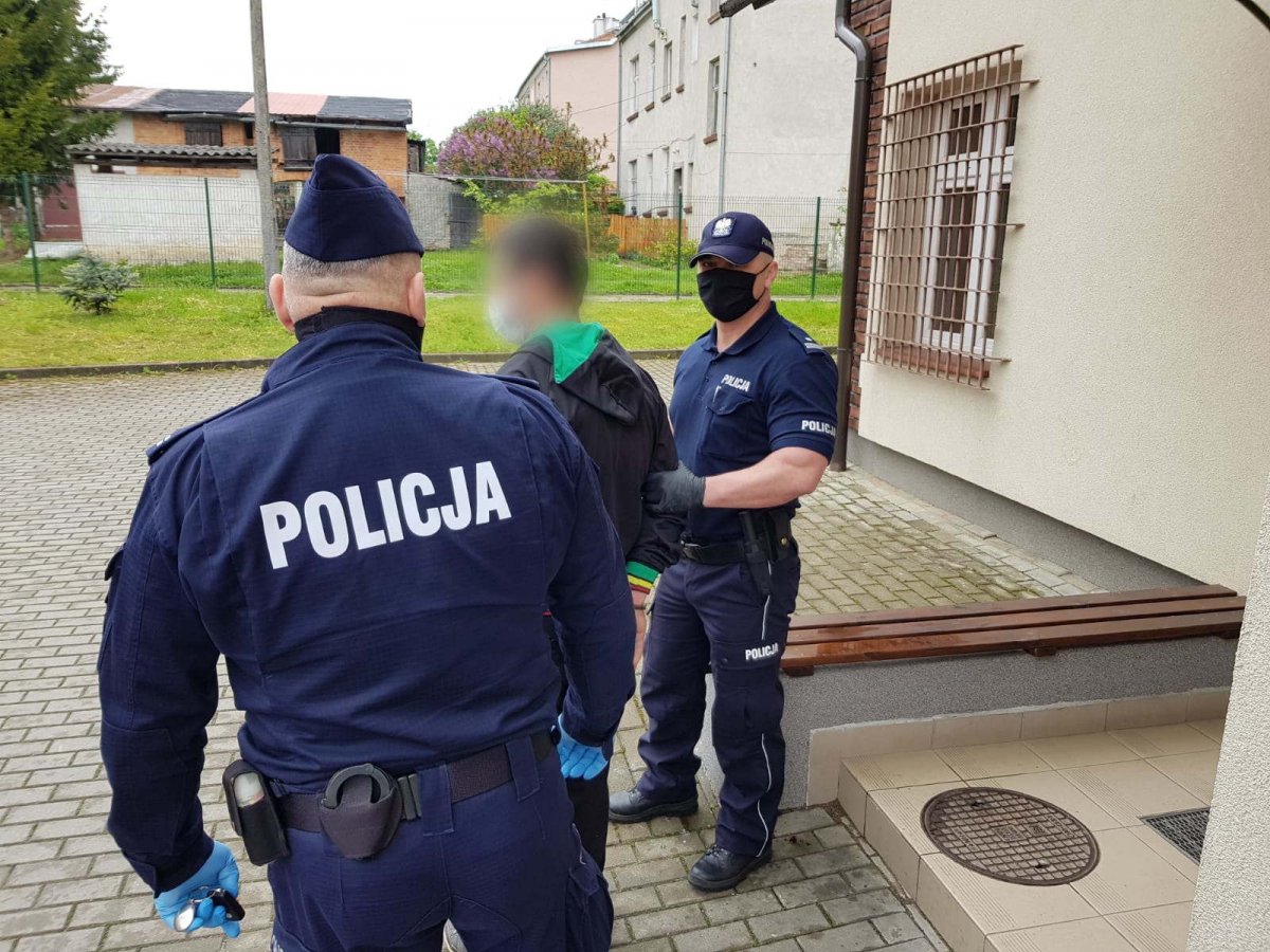 zatrzymany mężczyzna