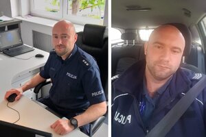 kom. Tomasz Żak i sierż. szt. Krzysztof Witkowski