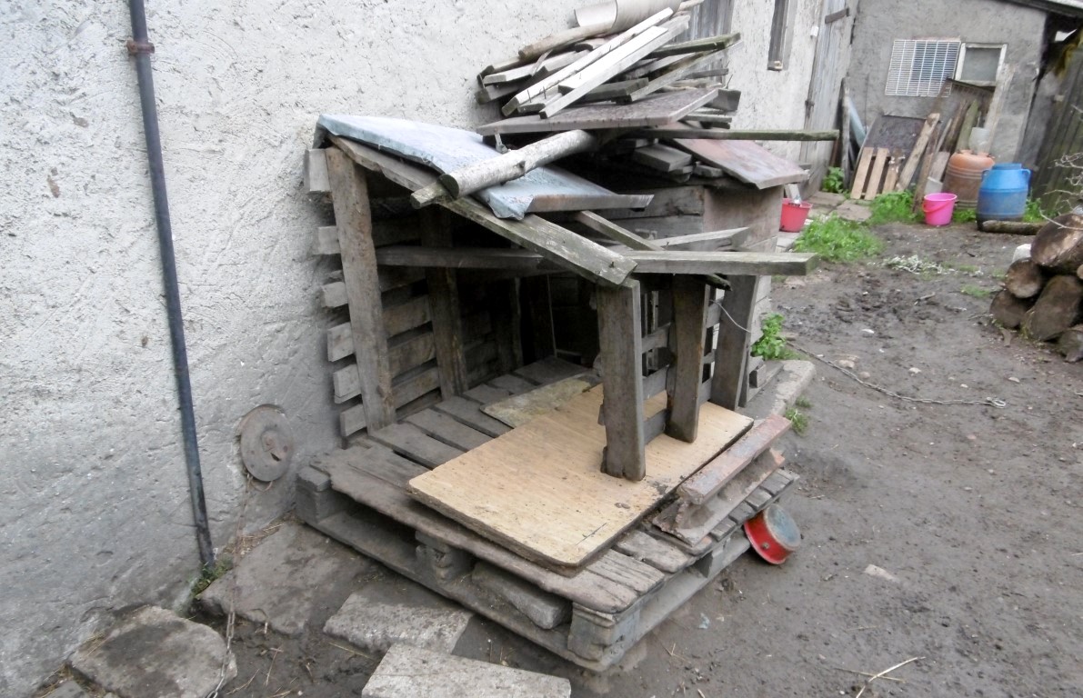 prowizoryczne budy dla psów