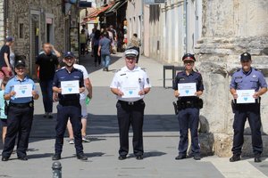 Policjanci podczas służby patrolowej w Chorwacji