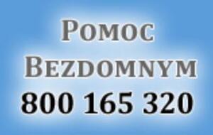 Pomoc bezdomnym, numer telefonu 800 165 320