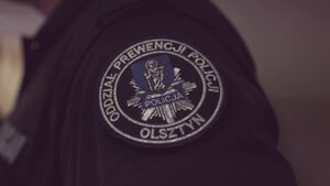 Naszywka na mundurze Oddziału Prewencji Policji w Olsztynie