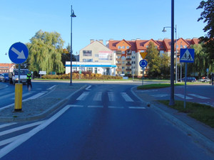 skrzyżowanie z przejazdem dla rowerów