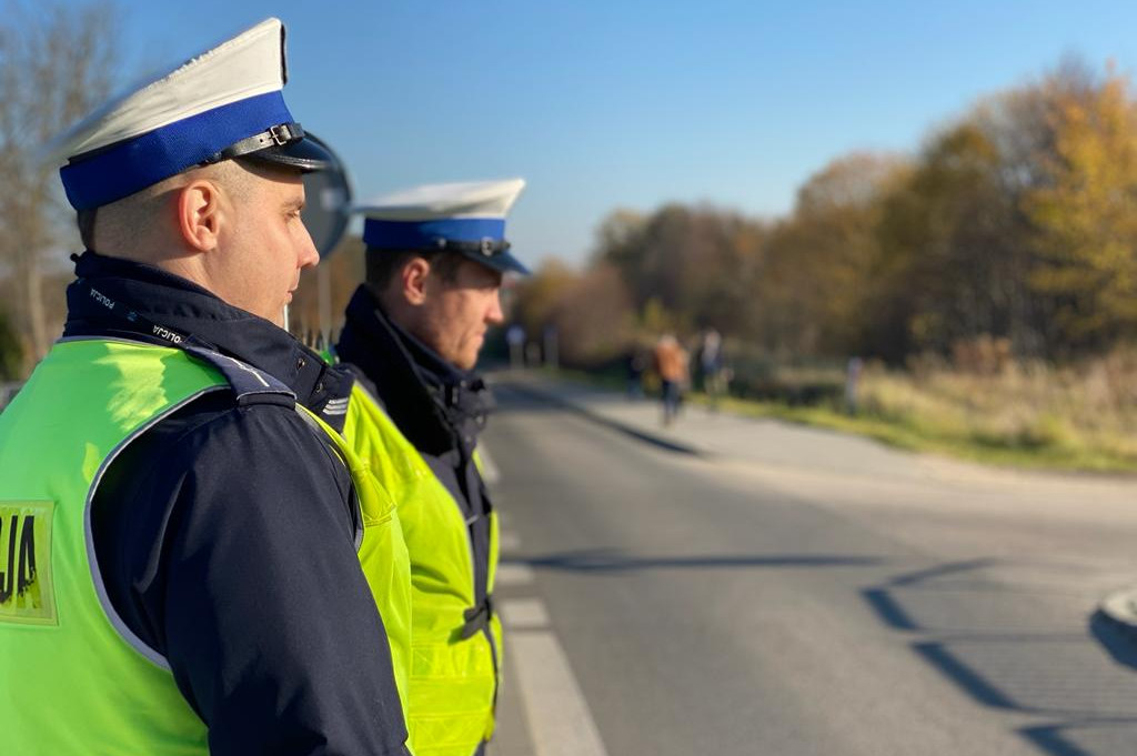Policjanci podczas służby w powiecie braniewskim