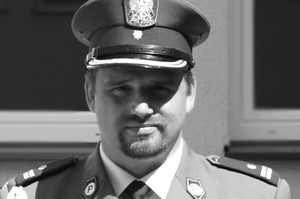 Bogdan Kieżun w mundurze