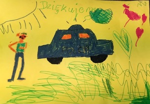 laurka od dzieci dla policjantów
