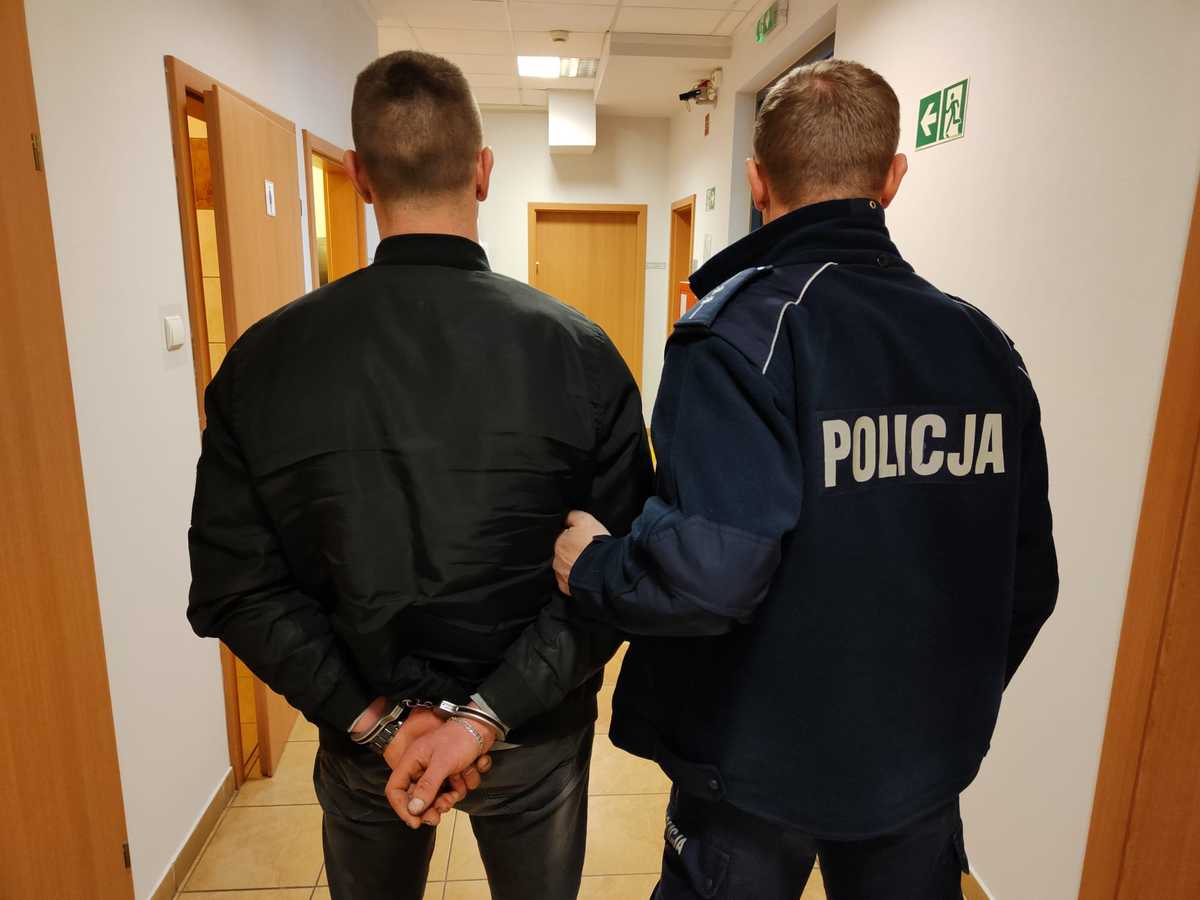 zatrzymany mężczyzna