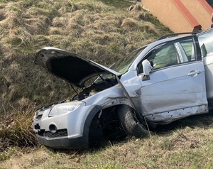 Toyota uczestnicząca w zdarzeniu drogowym