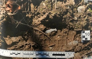 Zabezpieczony ślad obuwia