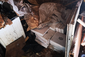 Odzyskane płytki w kartonach