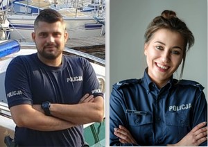 sierż. Sebastian Wojdyła i sierż. Aleksandra Chudzik