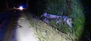 Pojazd po wypadku w gm. Kalinowo